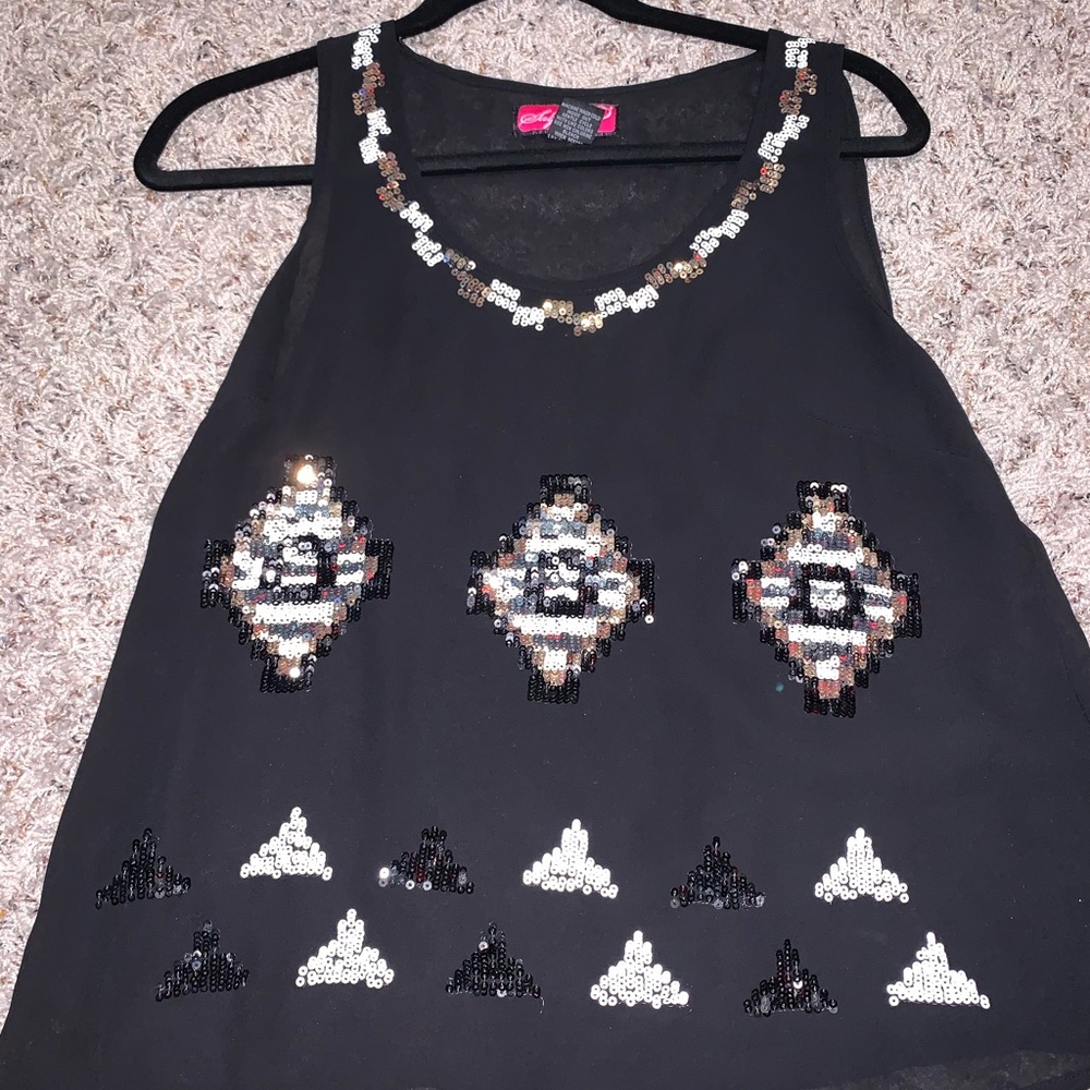 Sheer Dressy Tank Top